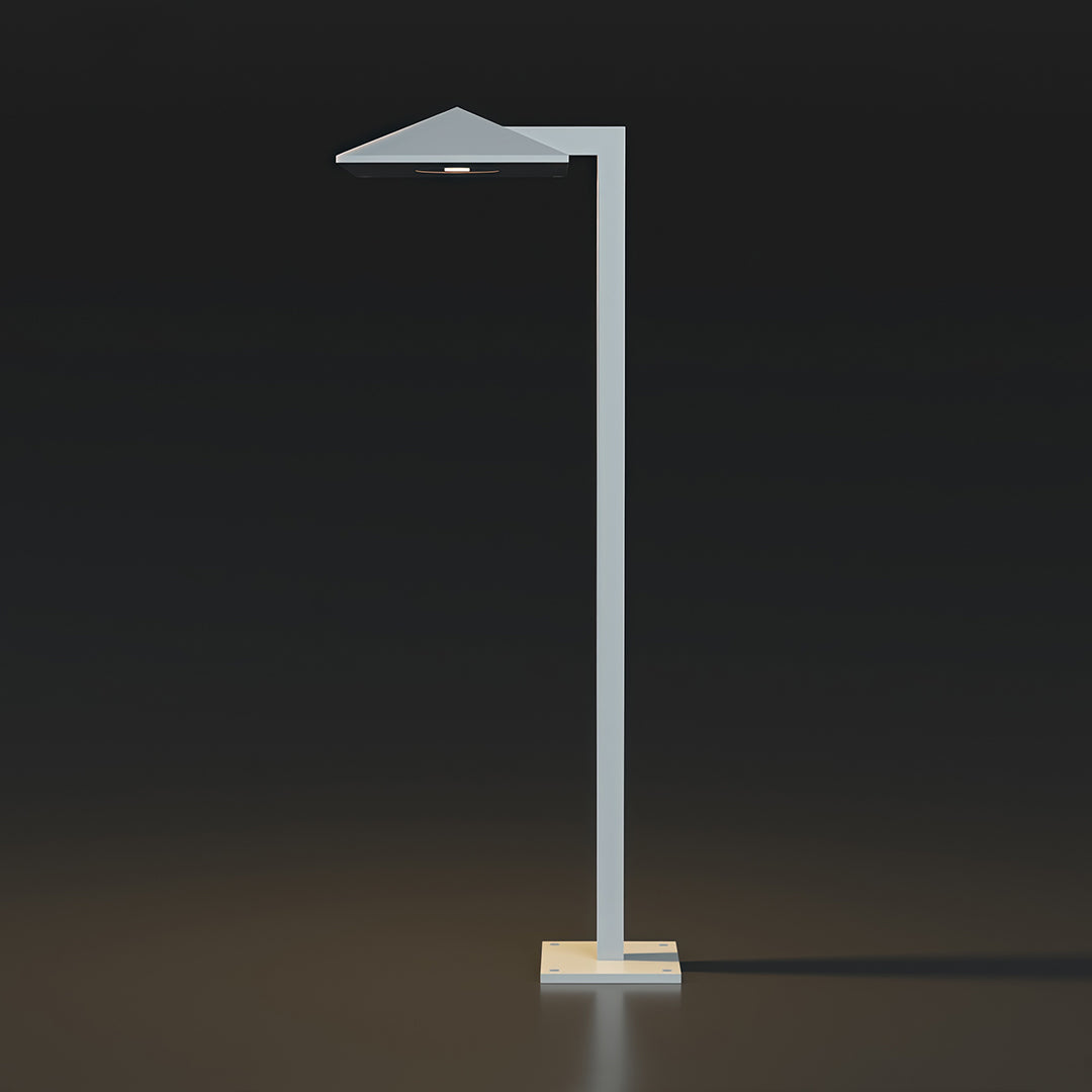 Modern Minimalist Plug-in Pathway Light — Aluminum & Glass, 7W LED, IP54, 21.65" Height