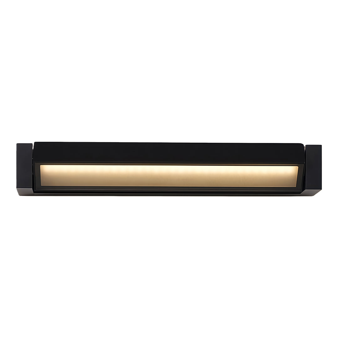 Rotatable Linear LED Wall Sconce — Black Aluminum, Acrylic Shade, 12W/18W/30W, 3000K/4000K/6000K