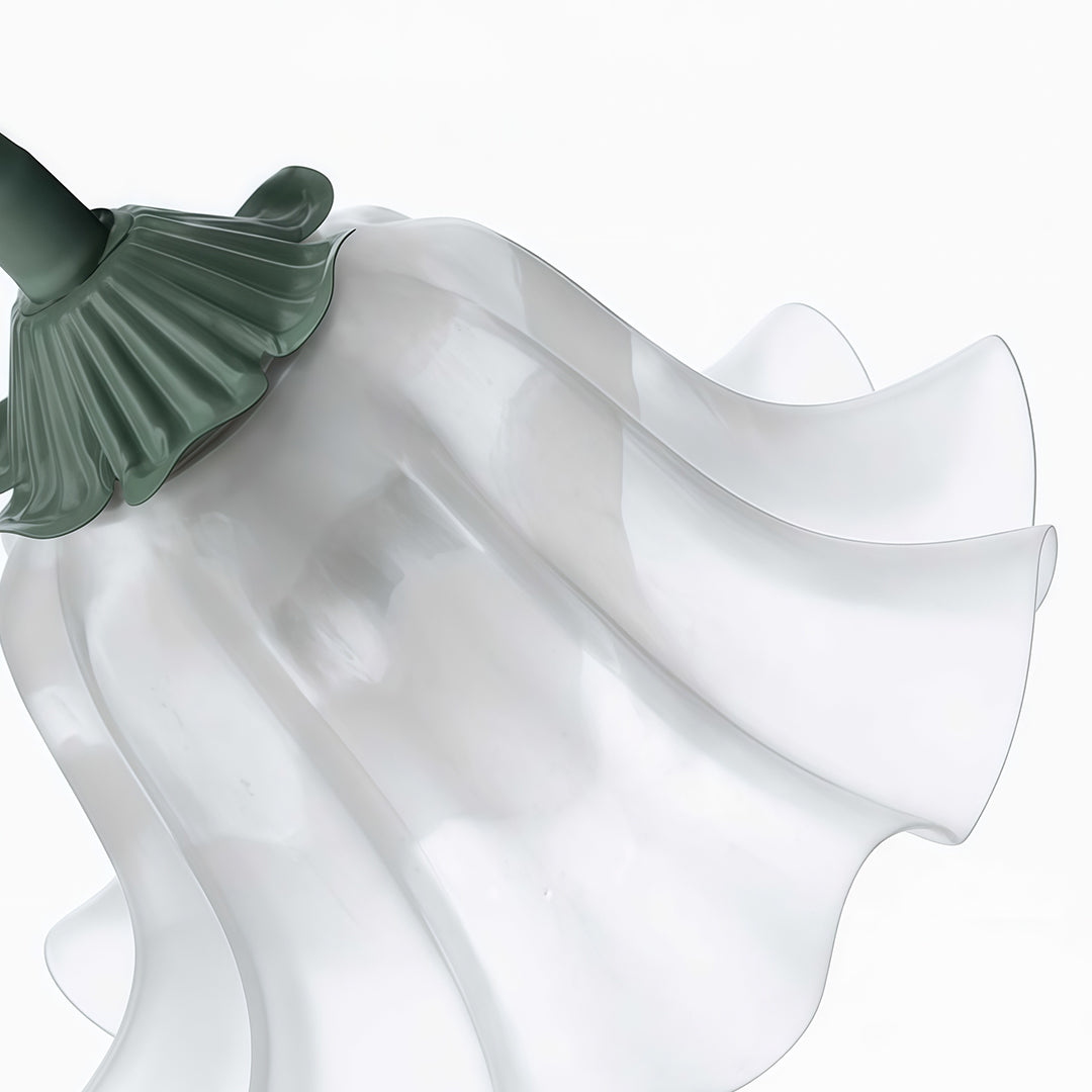 Lily-of-the-Valley Flower Chandelier — Green Iron, 8-Light, Three-Color Dimming, E27, 25.59" Wide