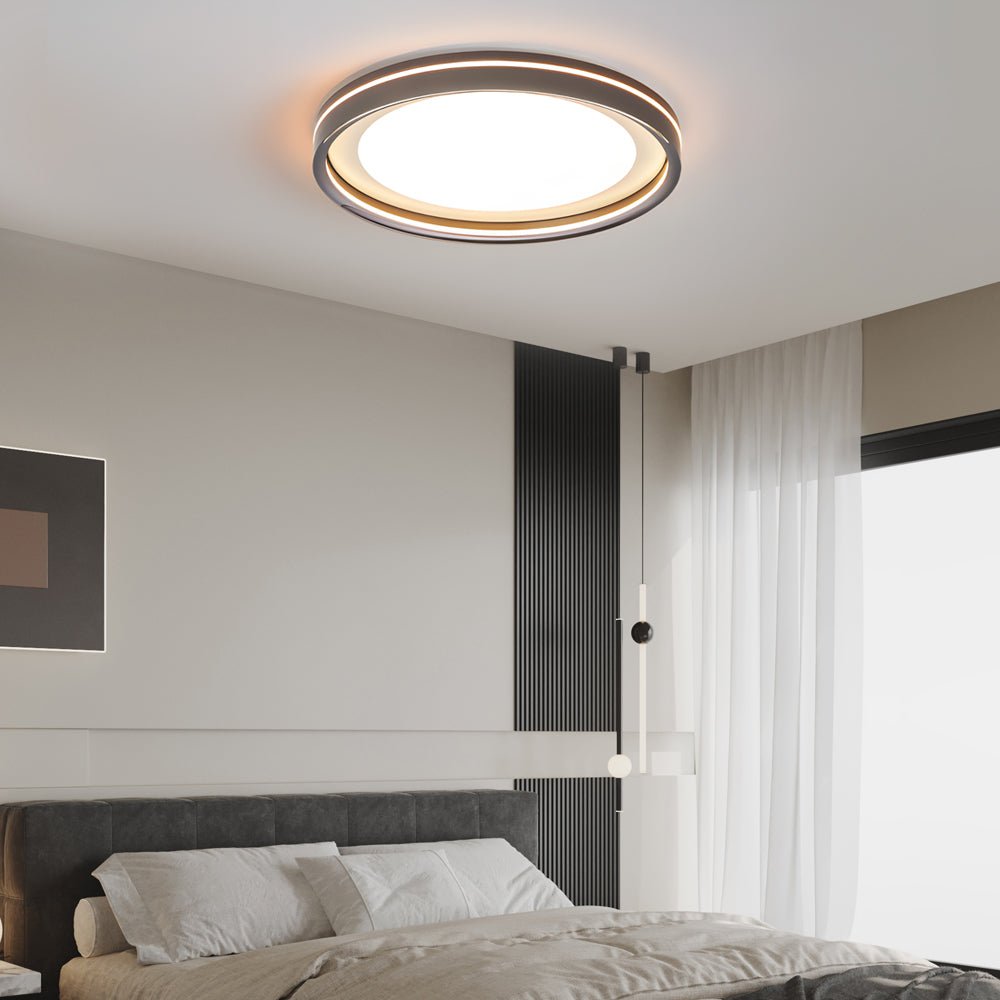 15''/19'' Dia Layered LED Ceiling Lights with 3-Step Dimming