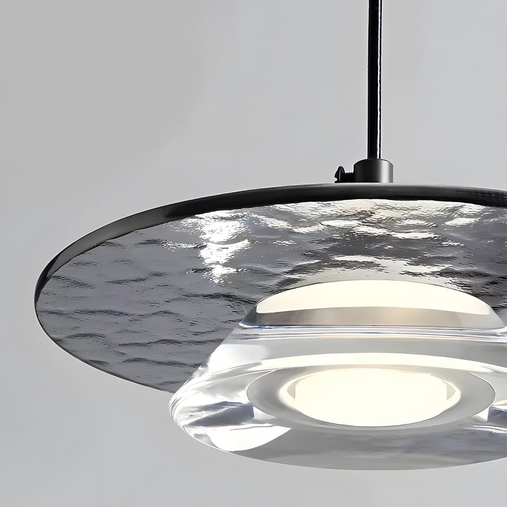 Postmodern Italian Glass Mini Pendant — Copper & Acrylic, 7.9", 3-Step Dimming LED (3000K/4500K/6000K)