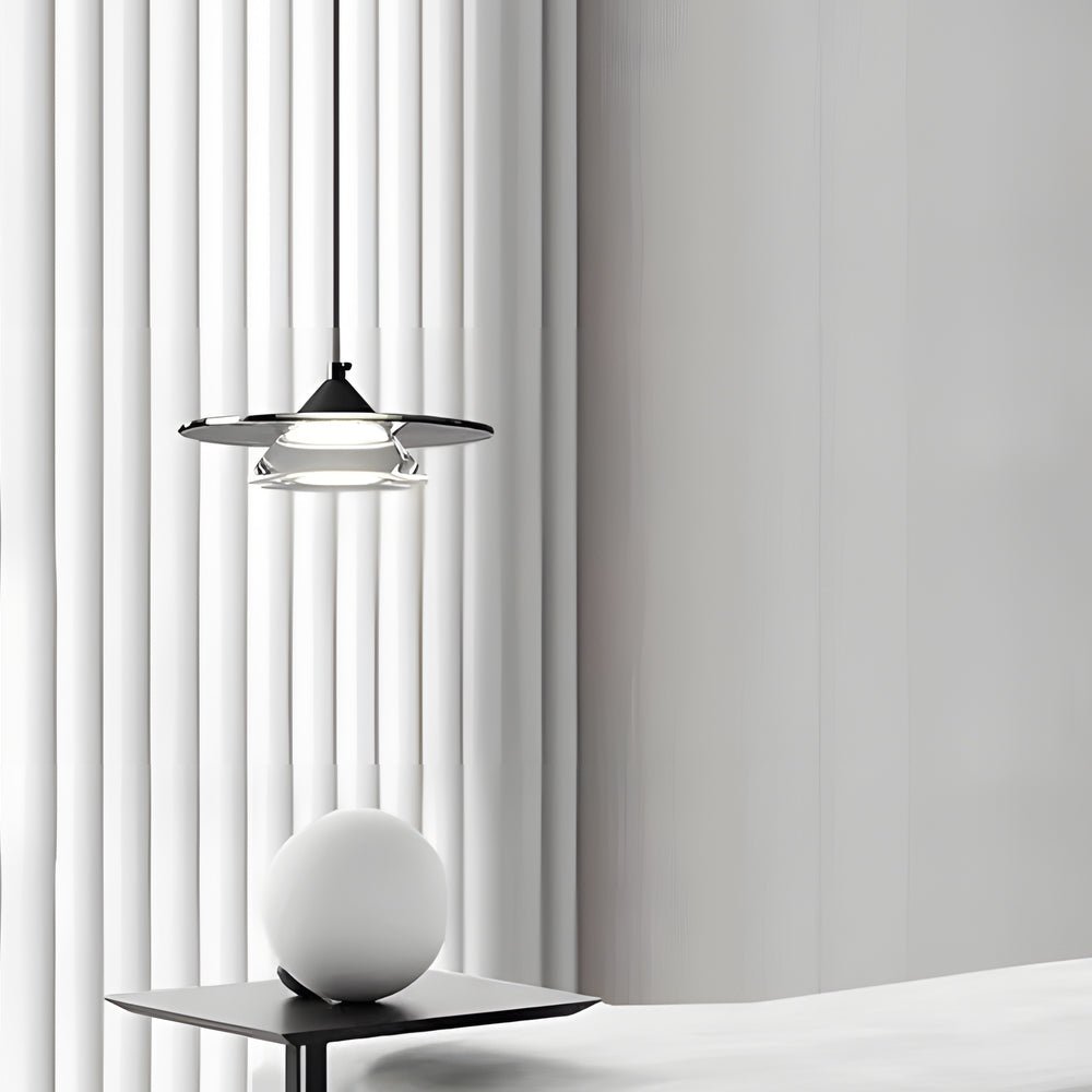 Postmodern Italian Glass Mini Pendant — Copper & Acrylic, 7.9", 3-Step Dimming LED (3000K/4500K/6000K)