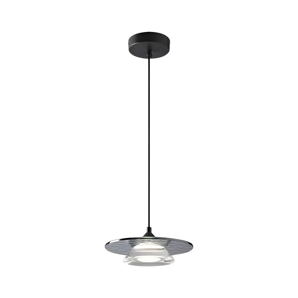 Postmodern Italian Glass Mini Pendant — Copper & Acrylic, 7.9", 3-Step Dimming LED (3000K/4500K/6000K)