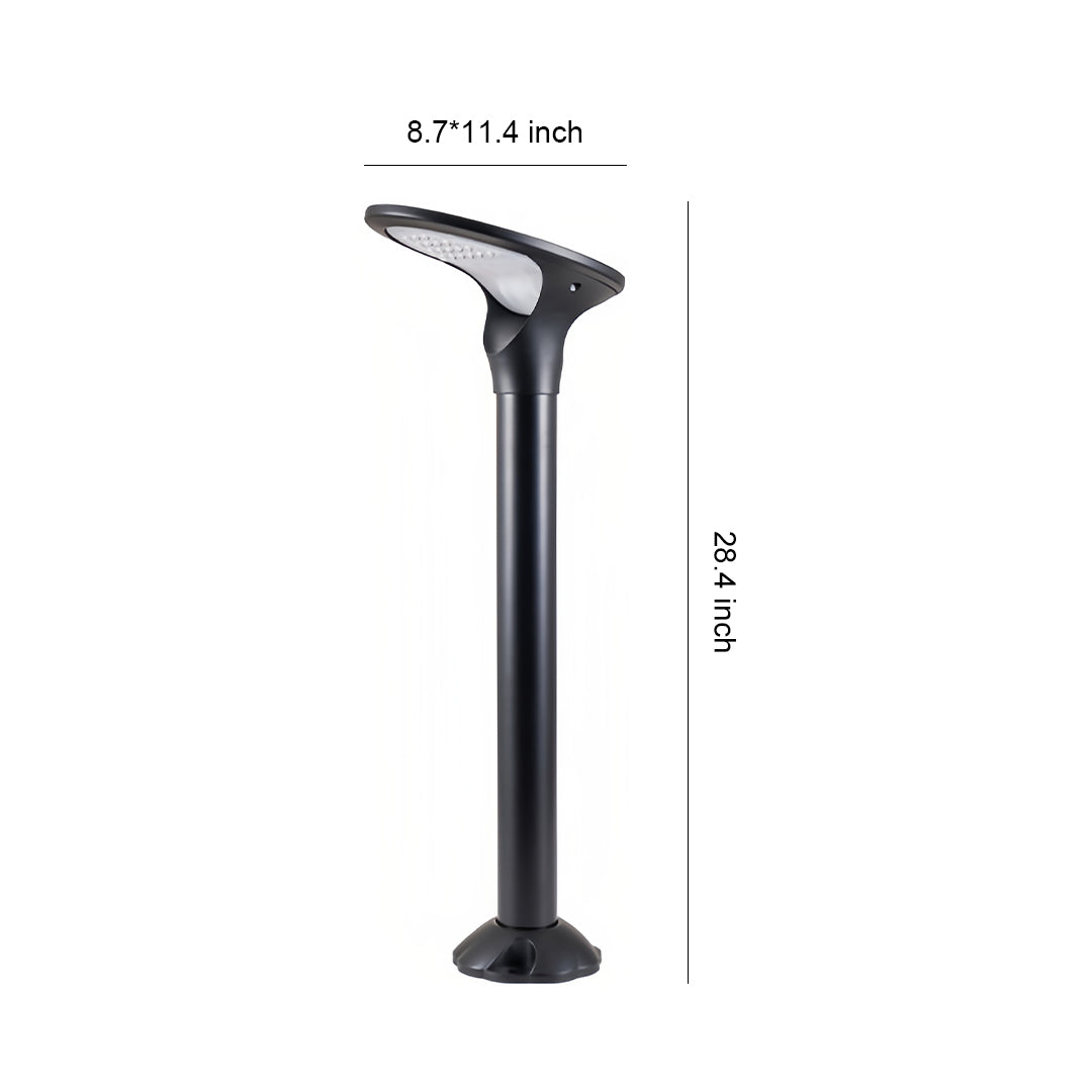 Chic Minimalist Solar Bollard Lights - Simple LED Outdoor Lawn Illumination