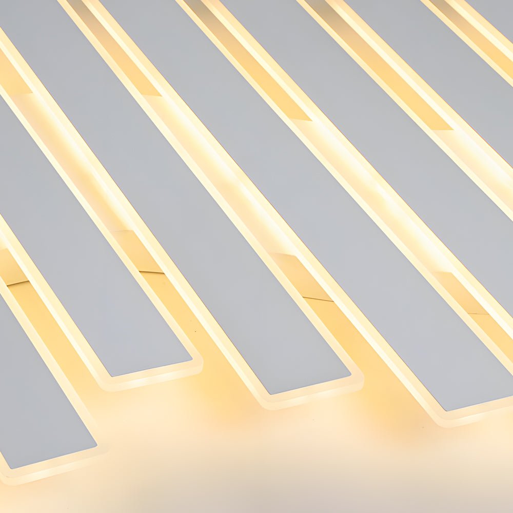 dimmable led ceiling light with 46 white metal fixtures