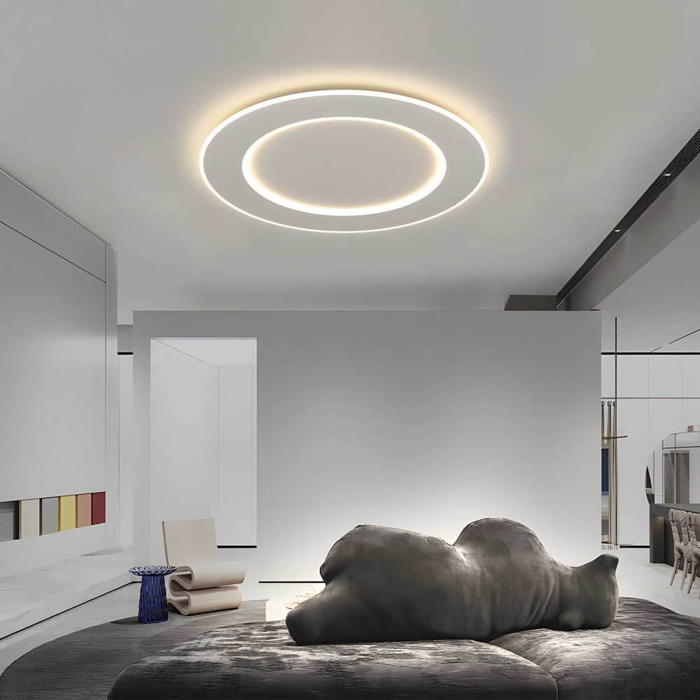 dimmable white led circle flush mount ceiling light