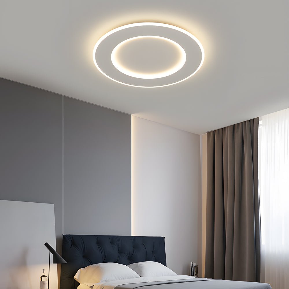 dimmable white led circle flush mount ceiling light