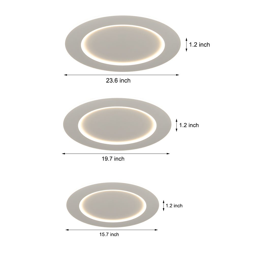 dimmable white led circle flush mount ceiling light