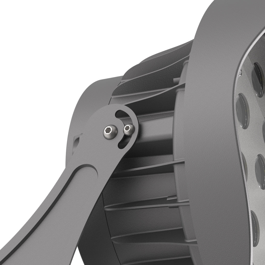 Minimalist Exterior LED Spotlight — Die-Cast Aluminum, Sand Gray, 8W / 15W, IP65 Weatherproof
