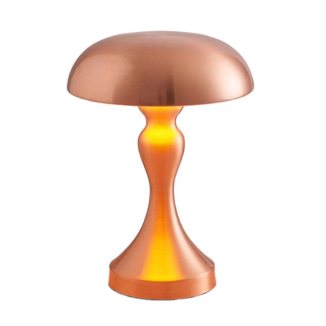 Creative Dimmable Retro Metal Mushroom Table Lamp - Iron Design Luxe