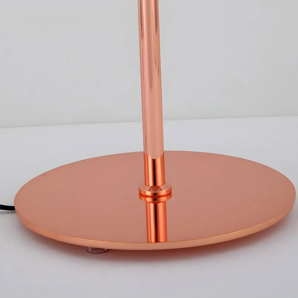 Chrome Dome-Shaped Glass Ambient LED Table Lamp Luxe