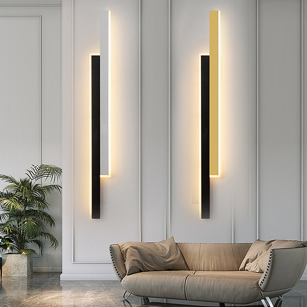 double long led linear wall lamp nordic minimalist design