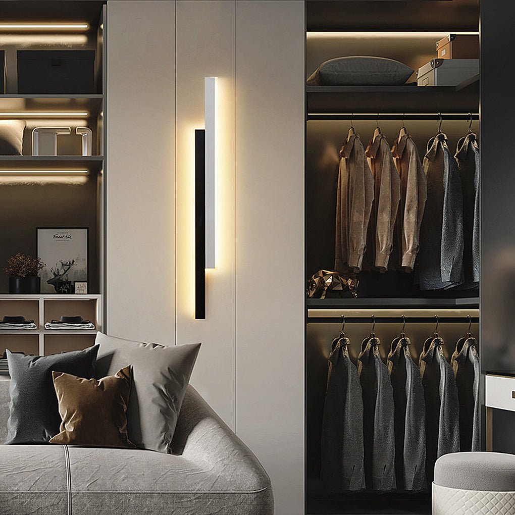 double long led linear wall lamp nordic minimalist design