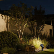 Minimalist LED Ground Stake Spotlight — Aluminum, 12W CREE LED, 3000K, IP65 Weatherproof