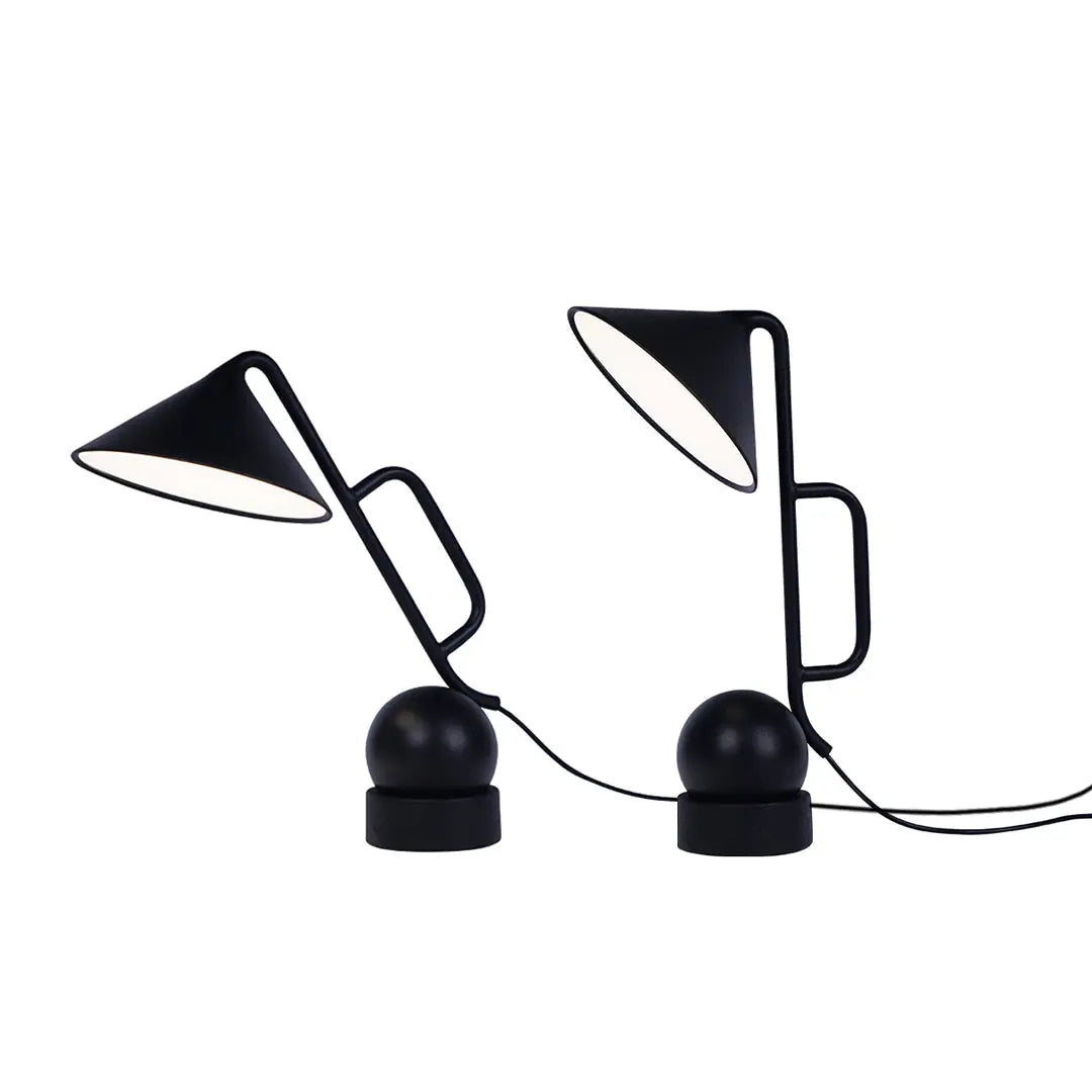 Creative LED Black Metal Desk Lamp - Industrial Style Study Light Luxe