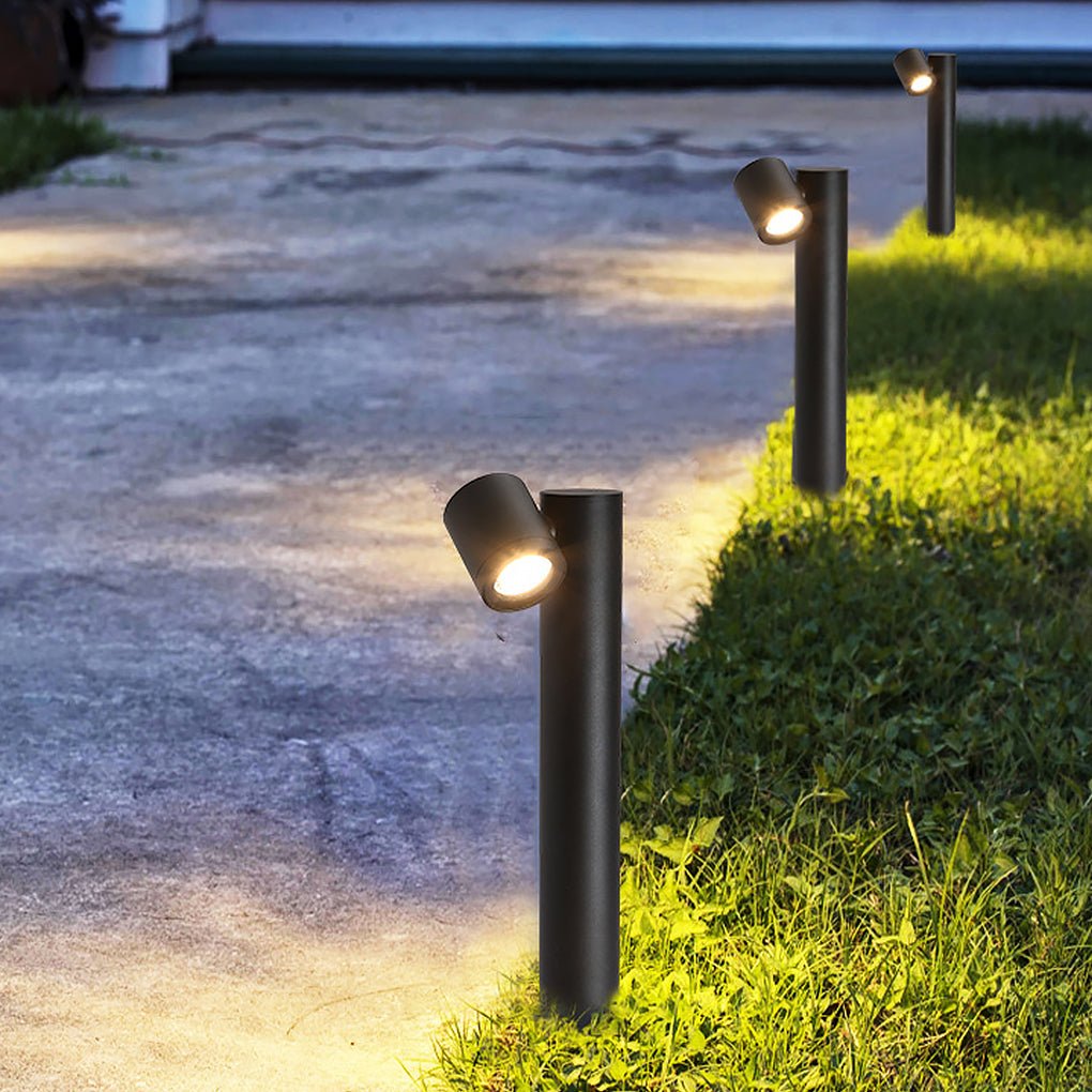 dual head rotatable flexi glow outdoor lawn light for contemporary landscapes