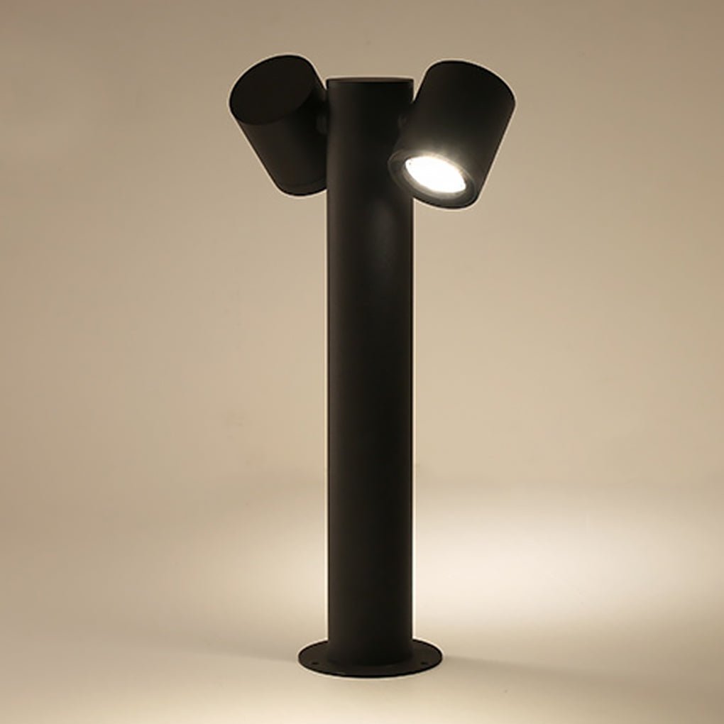 dual head rotatable flexi glow outdoor lawn light for contemporary landscapes