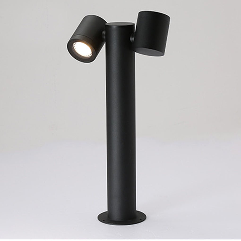 dual head rotatable flexi glow outdoor lawn light for contemporary landscapes