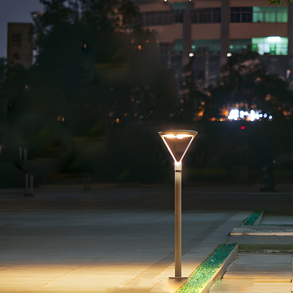 dual motion sensor solar outdoor garden pole light