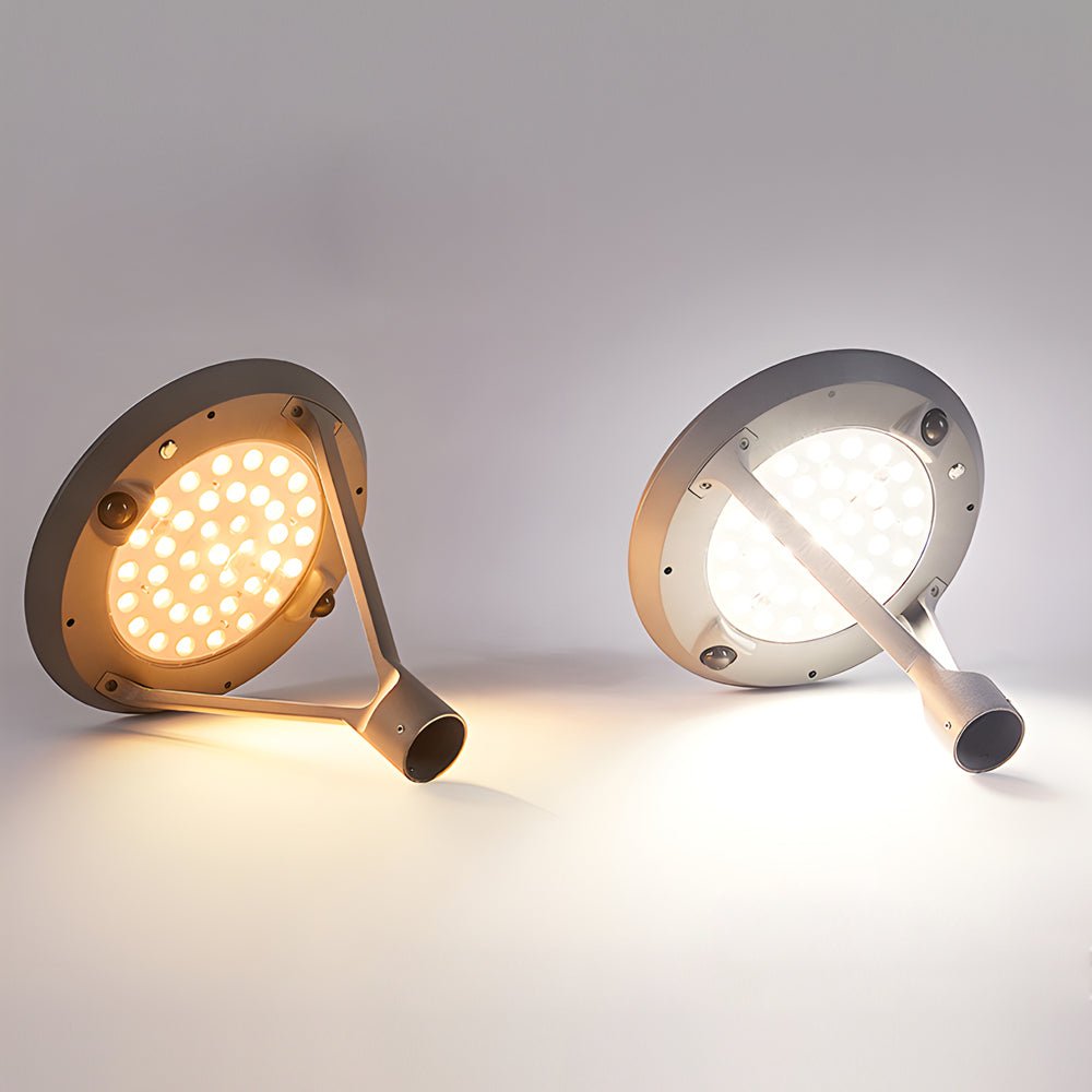 dual motion sensor solar outdoor garden pole light