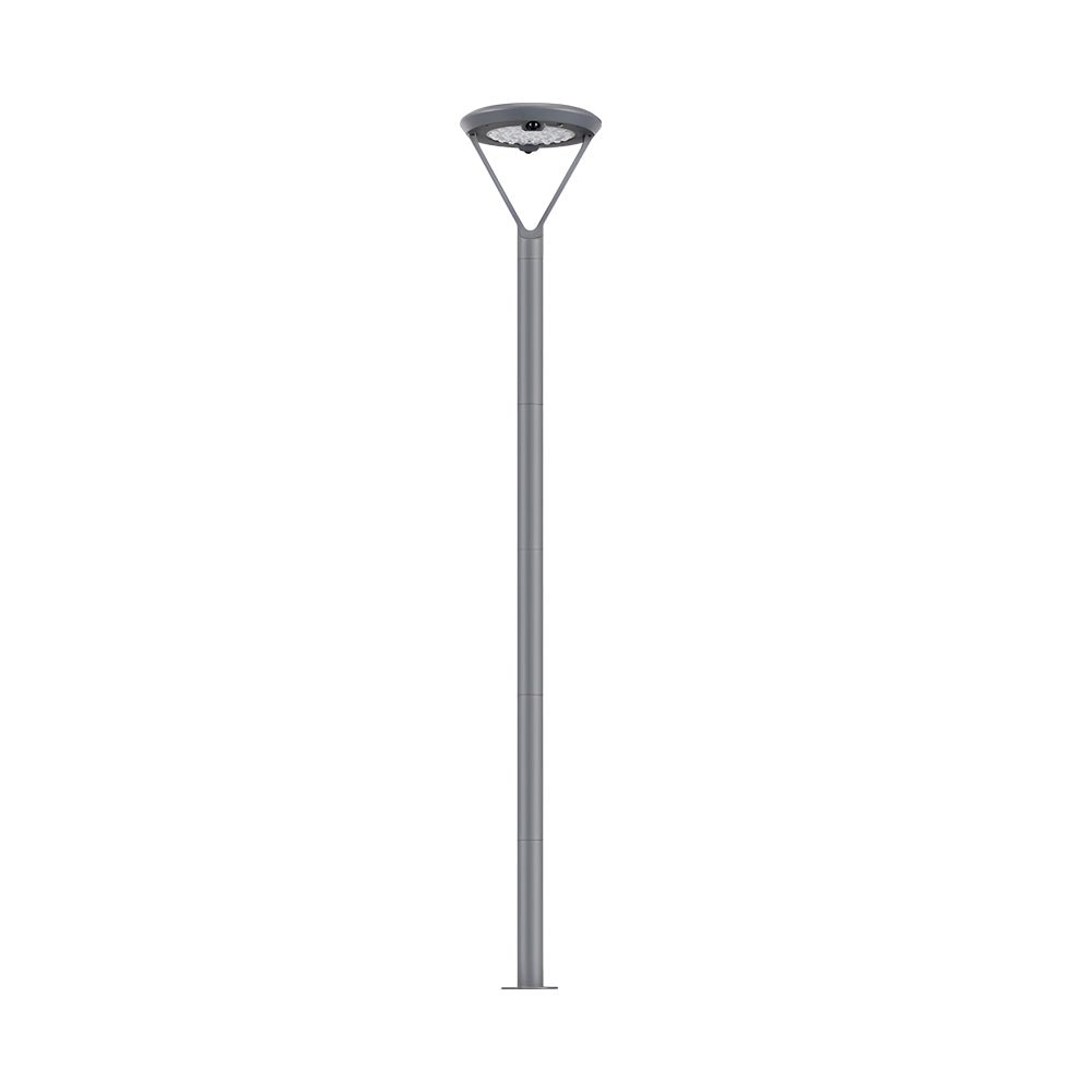 dual motion sensor solar outdoor garden pole light