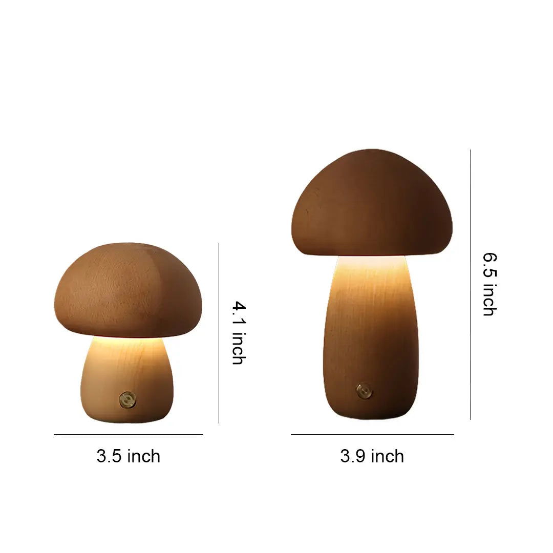 Simple LED Decorative Table Lamp - Mushroom Design for Nighttime Use Luxe
