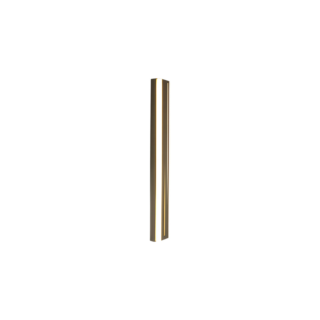 Modern Linear Outdoor Wall Sconce — Black Iron, Acrylic, LED, 3-Step Dimming, IP65, 16W–48W, 5 Sizes