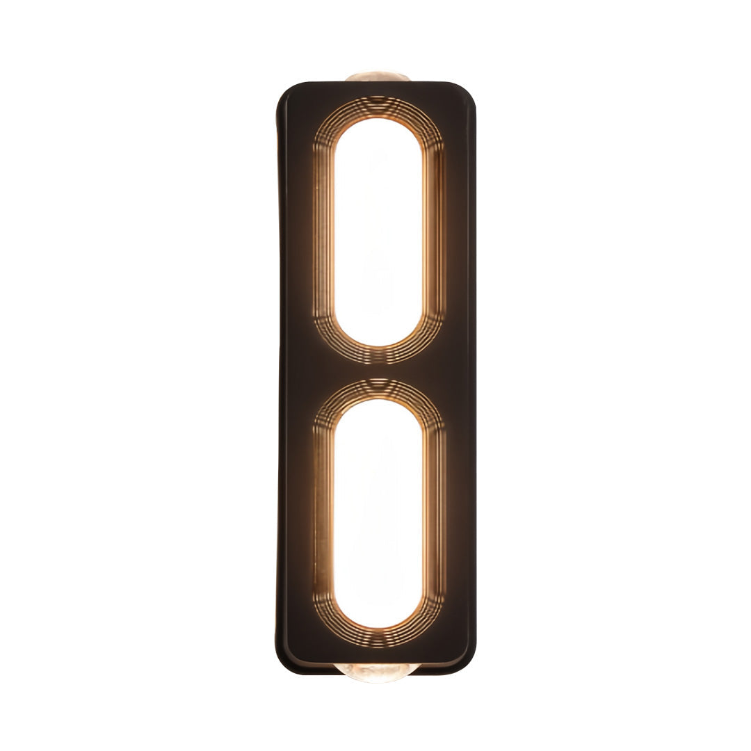 Up/Down Outdoor Wall Sconce — Black Aluminum, Acrylic Diffuser, LED, IP54, 2- to 6-Head Configurations