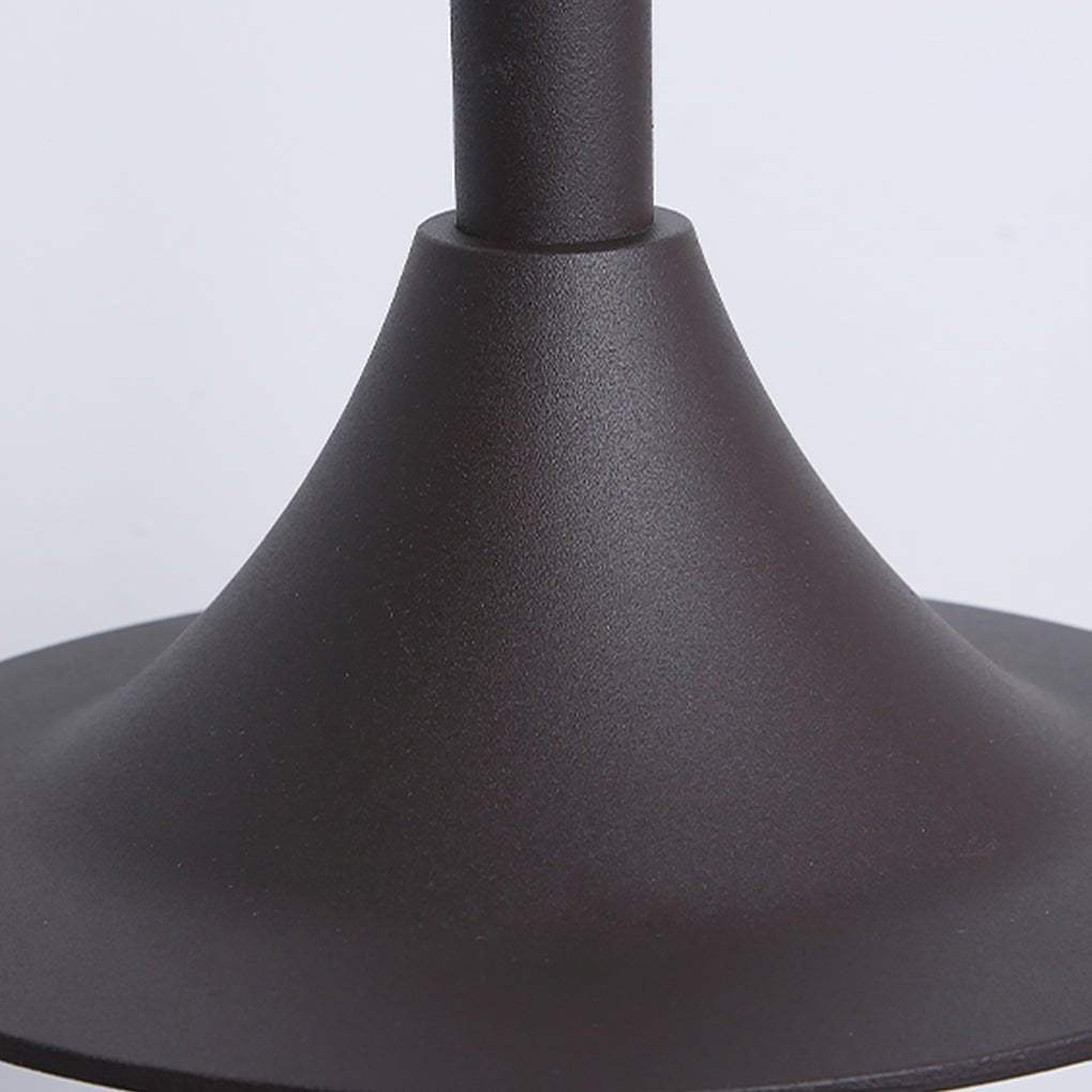 durable outdoor post lighting minimalist nordic arc arm led lawn lamp