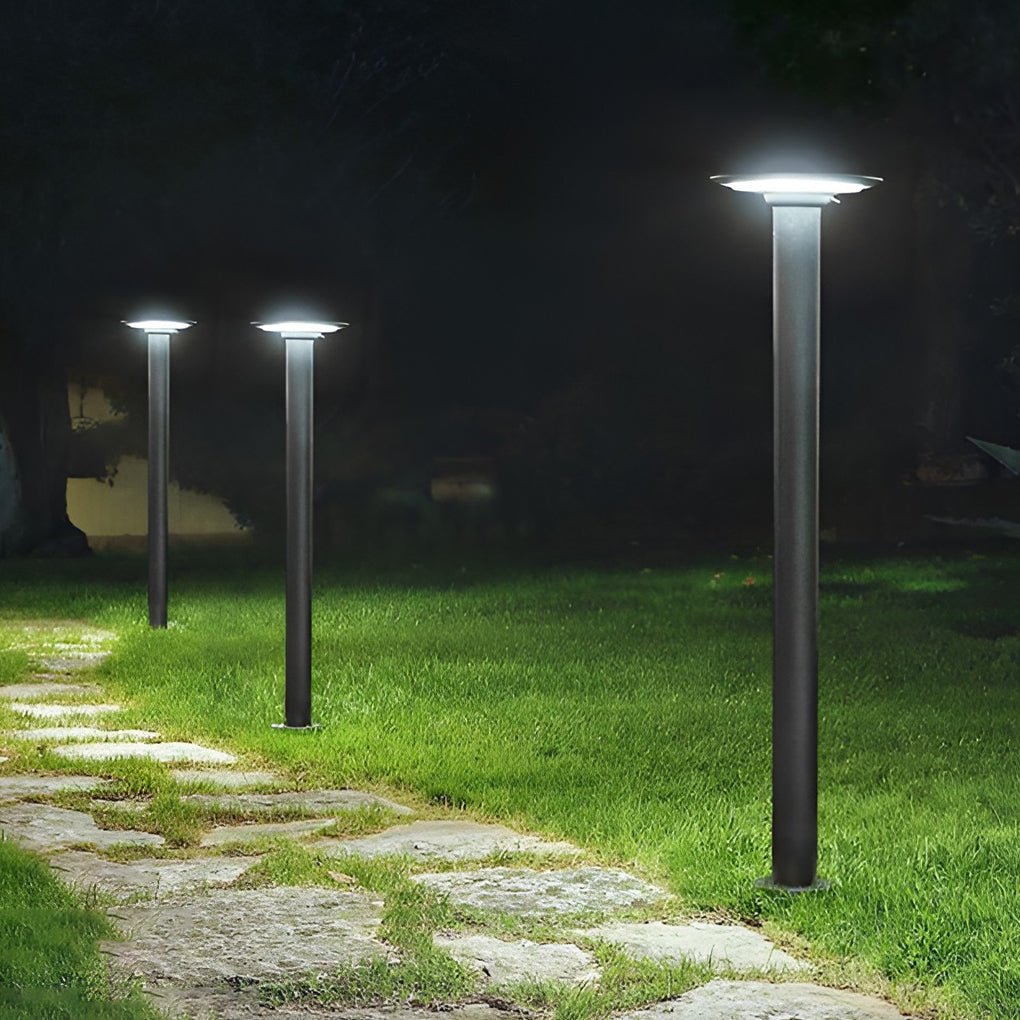 durable outdoor solar pathway lights in an innovative ufo shape