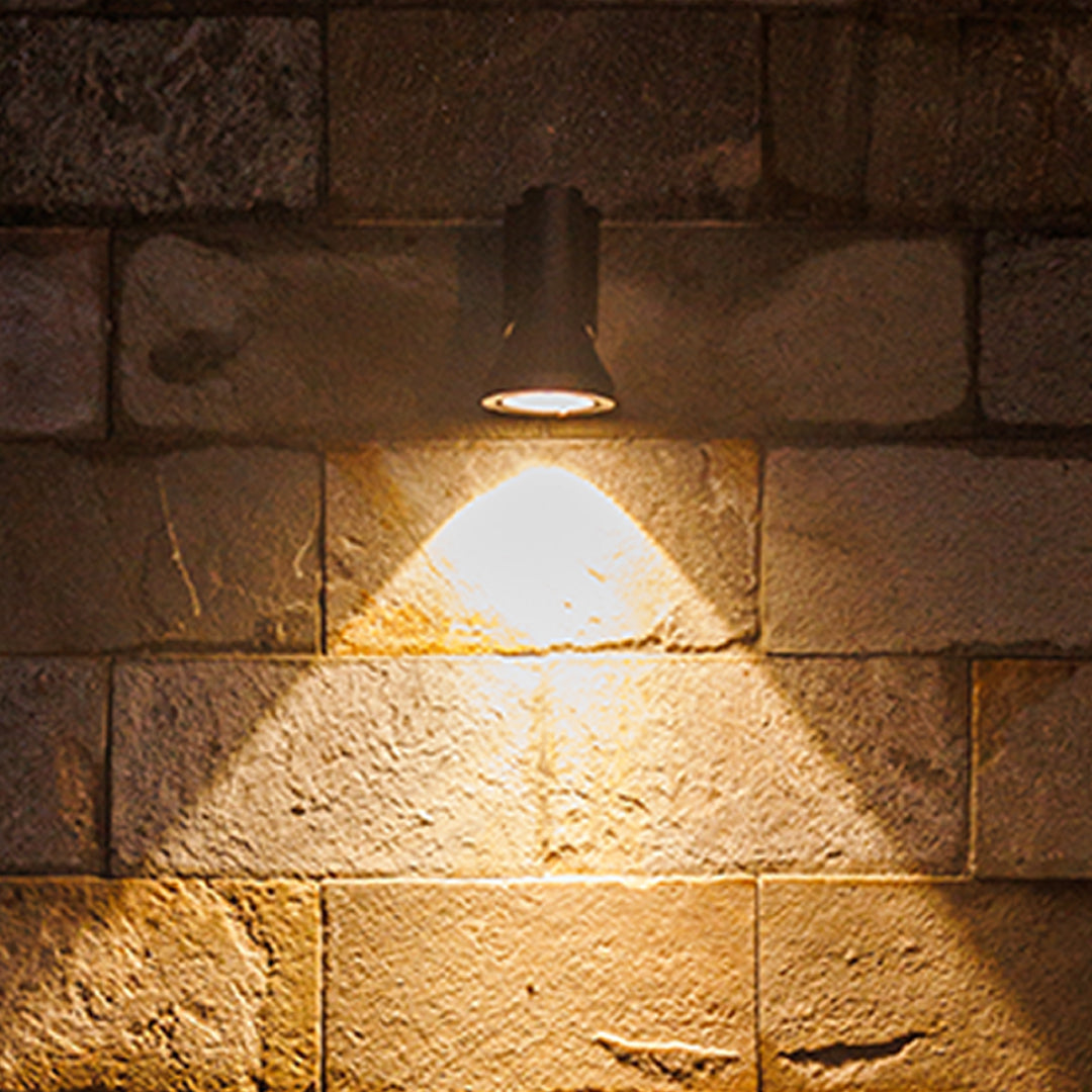 Minimalist Up/Down Outdoor Wall Sconce — Die-Cast Aluminum, Black, 6W/8W LED, IP65, Single or Double-Head
