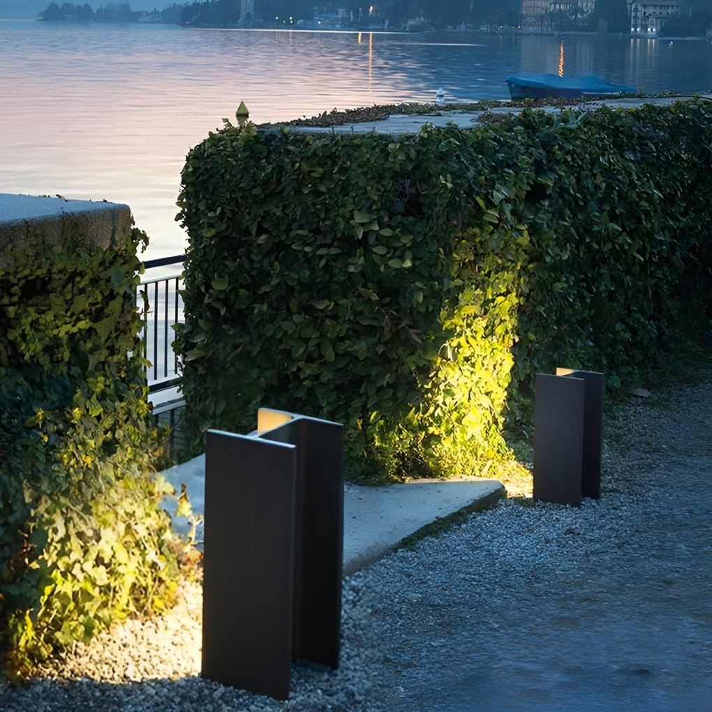 durable waterproof outdoor industrial h shape landscape lights in stainless steel
