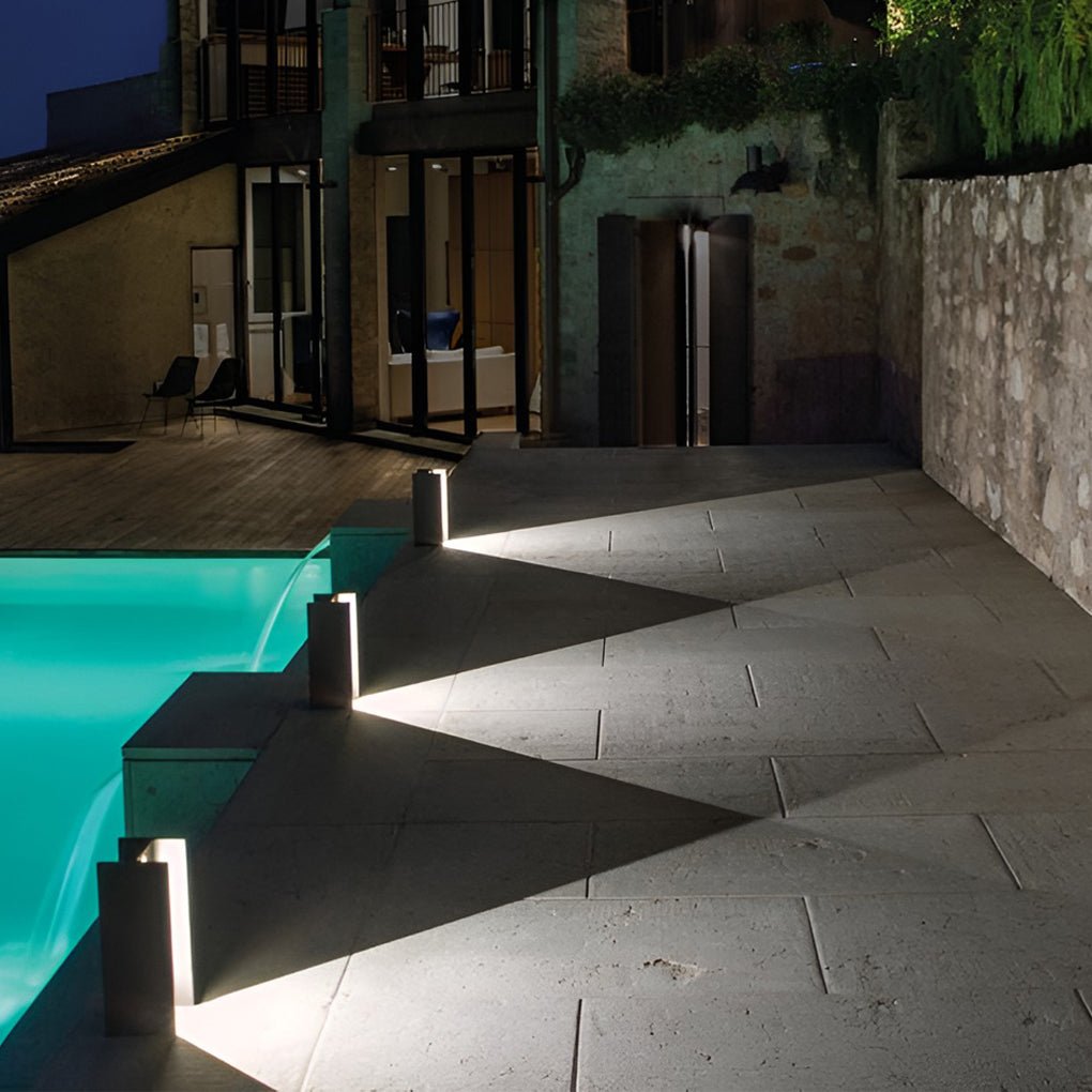durable waterproof outdoor industrial h shape landscape lights in stainless steel