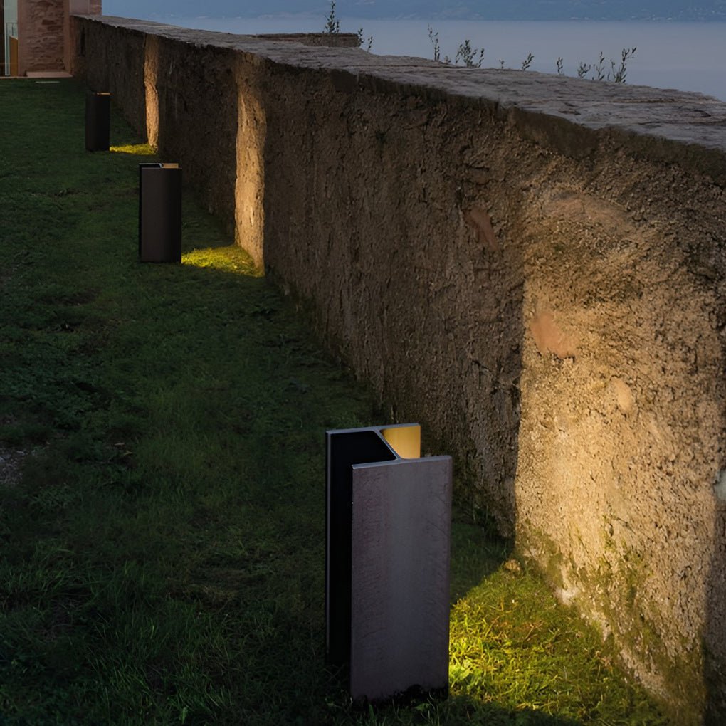 durable waterproof outdoor industrial h shape landscape lights in stainless steel