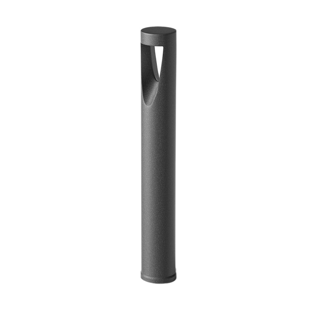 Minimalist Cylinder Bollard Path Light — Aluminum, 12W LED, 3000K, IP65, 11.8" or 23.6"