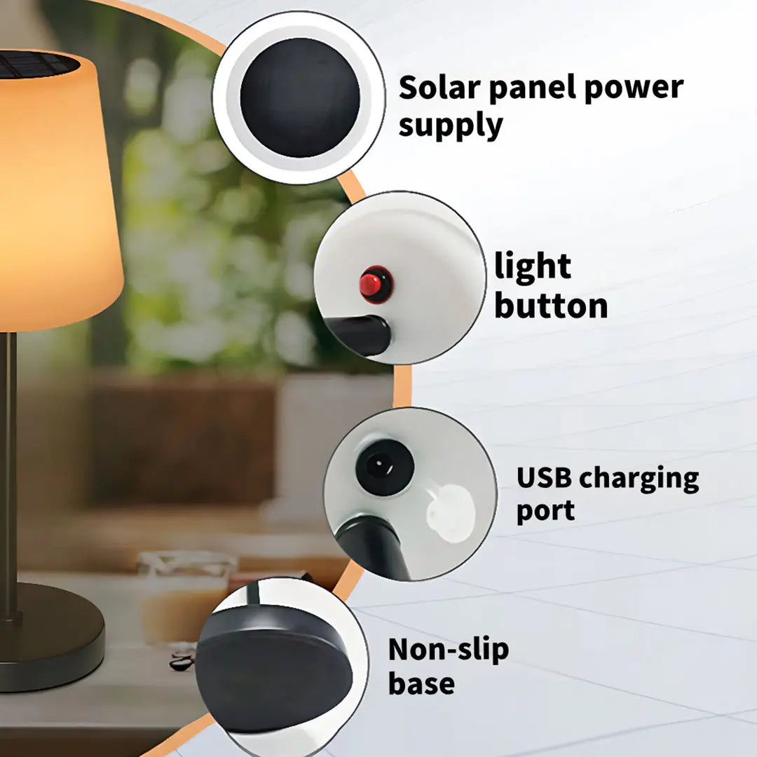 Remote-Controlled Waterproof Smart Solar Desk Lamp Luxe
