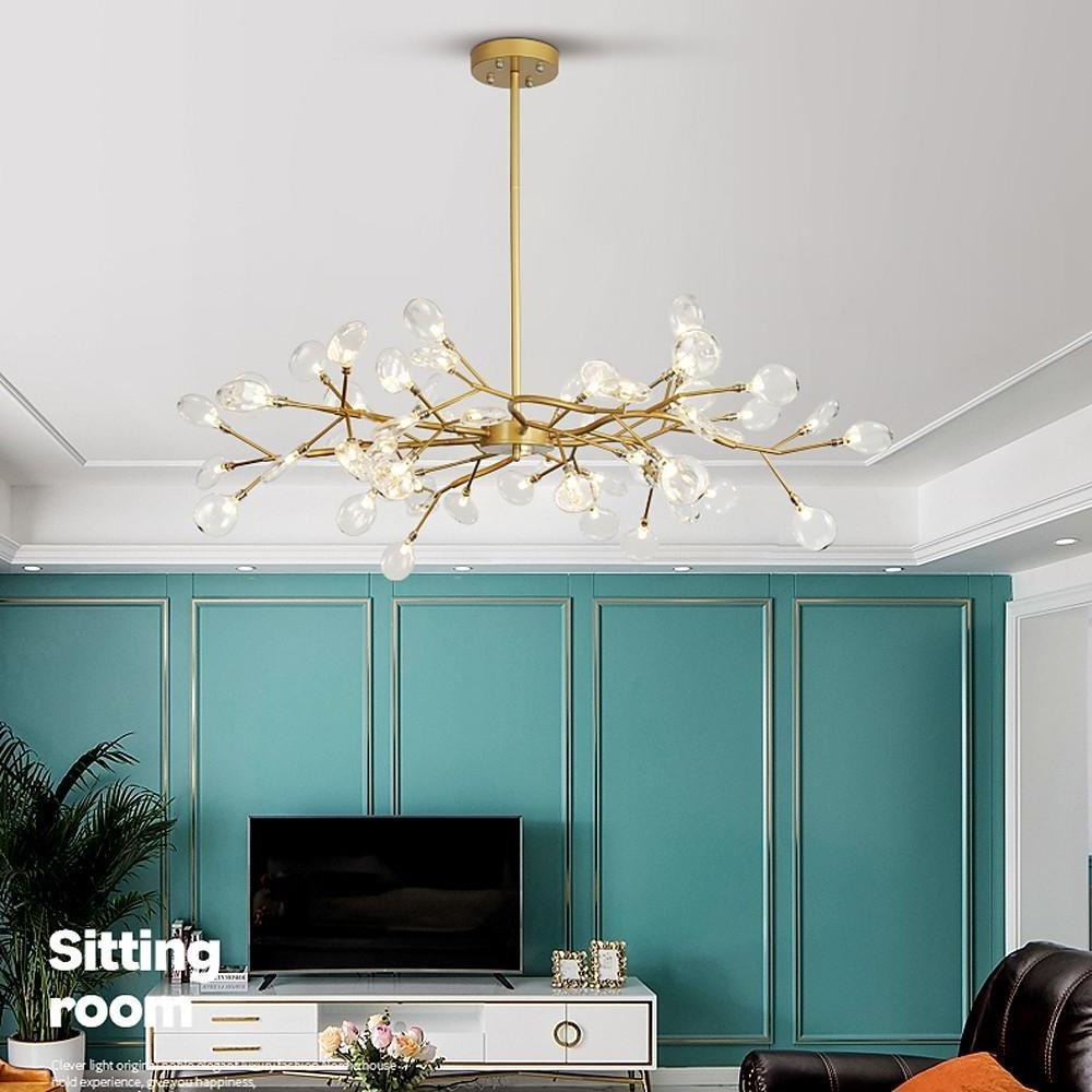Firefly Sputnik Chandelier — Aluminum & Acrylic, LED, 27/36/45/54-Light, 3000–6500K