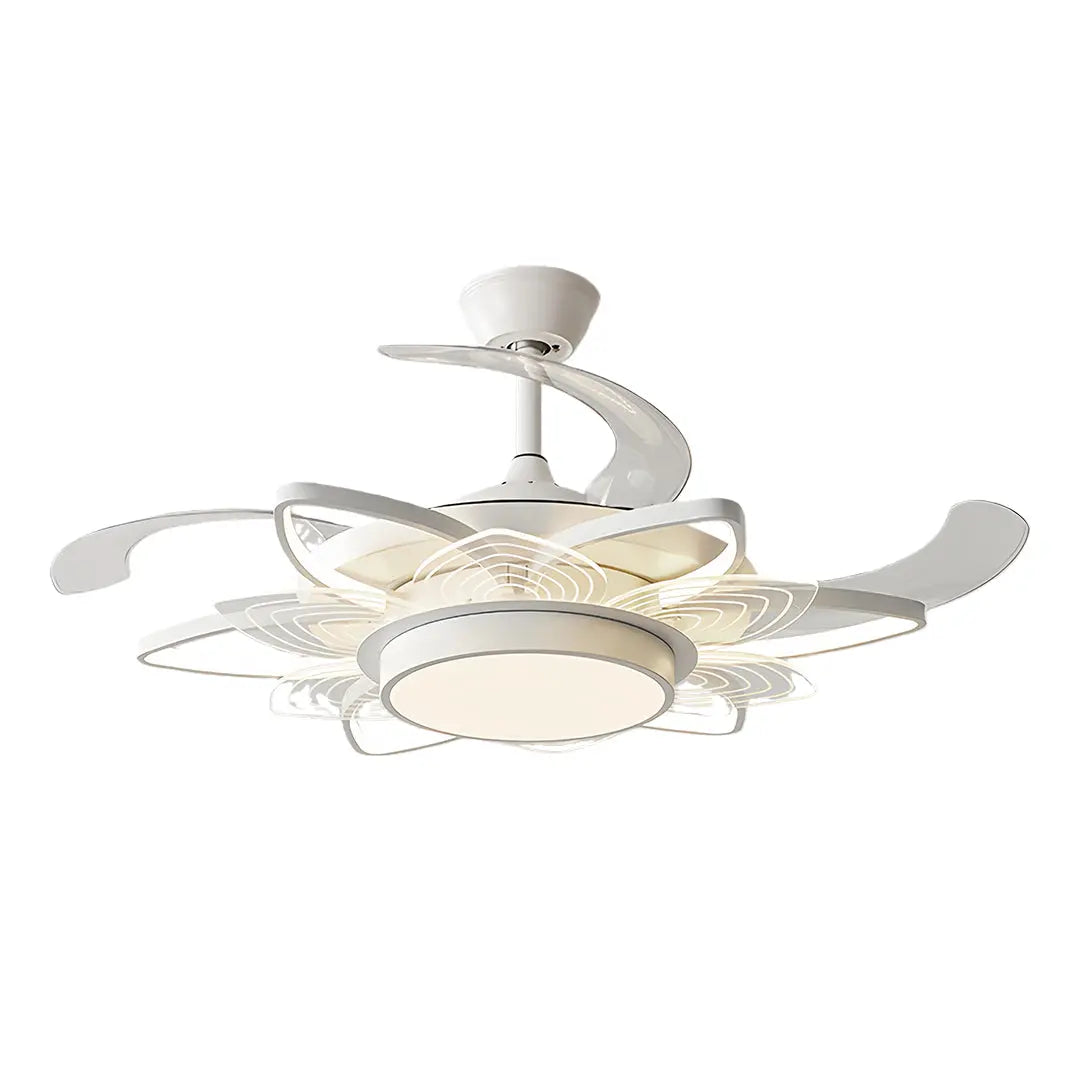 Minimalist Black Modern Ceiling Fan with Light - Iron Body Design Luxe