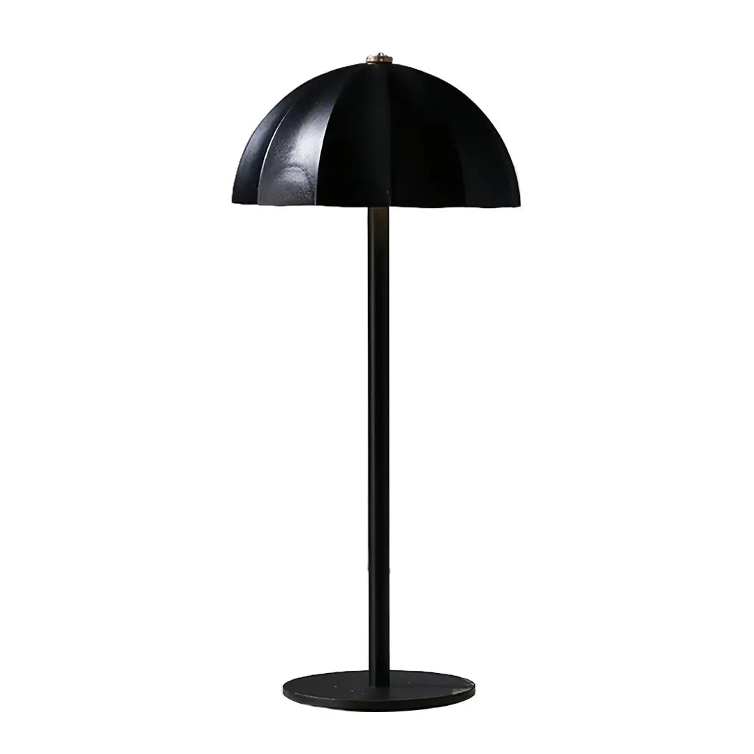 Minimalist Mushroom Iron Table Lamp - Cordless and Rechargeable Metal Design Luxe