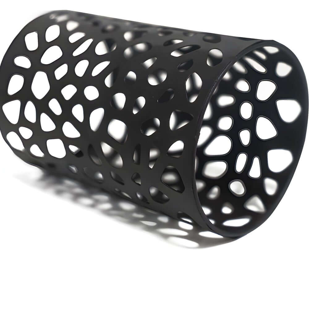 elegant black solar pathway stake light with flamed smd leds 224 inches in height