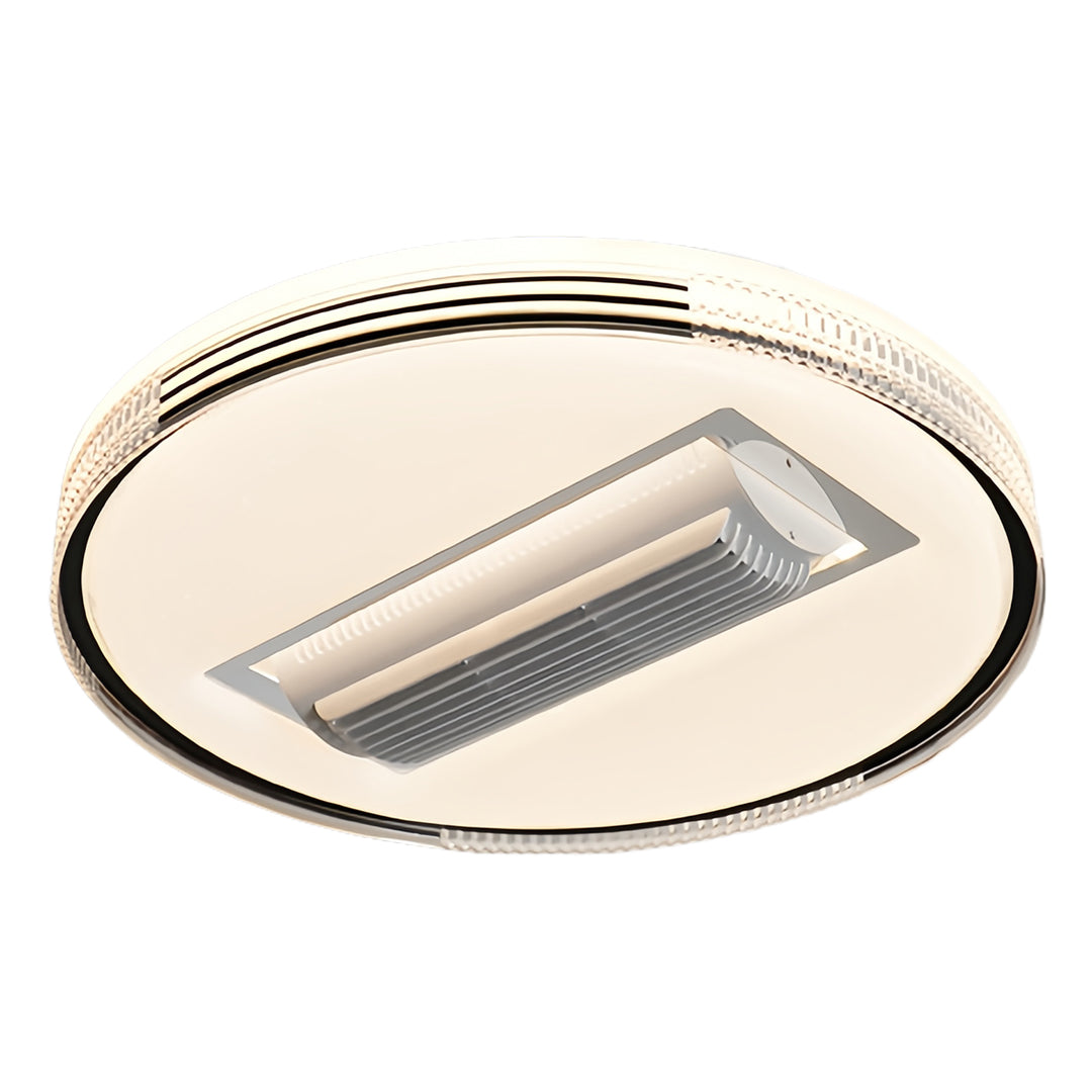 Quiet Minimalist Bladeless Ceiling Fan with LED Light