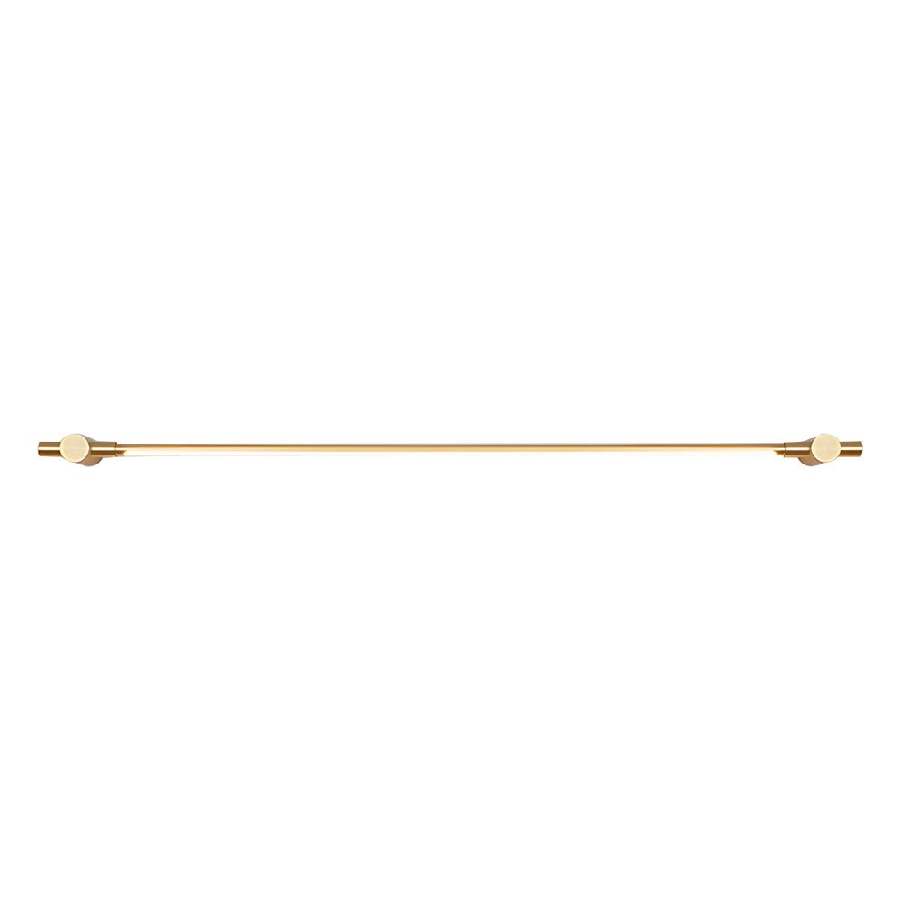 elegant brass linear led bathroom vanity light available in 354 and 472 for stunning mirror illumination
