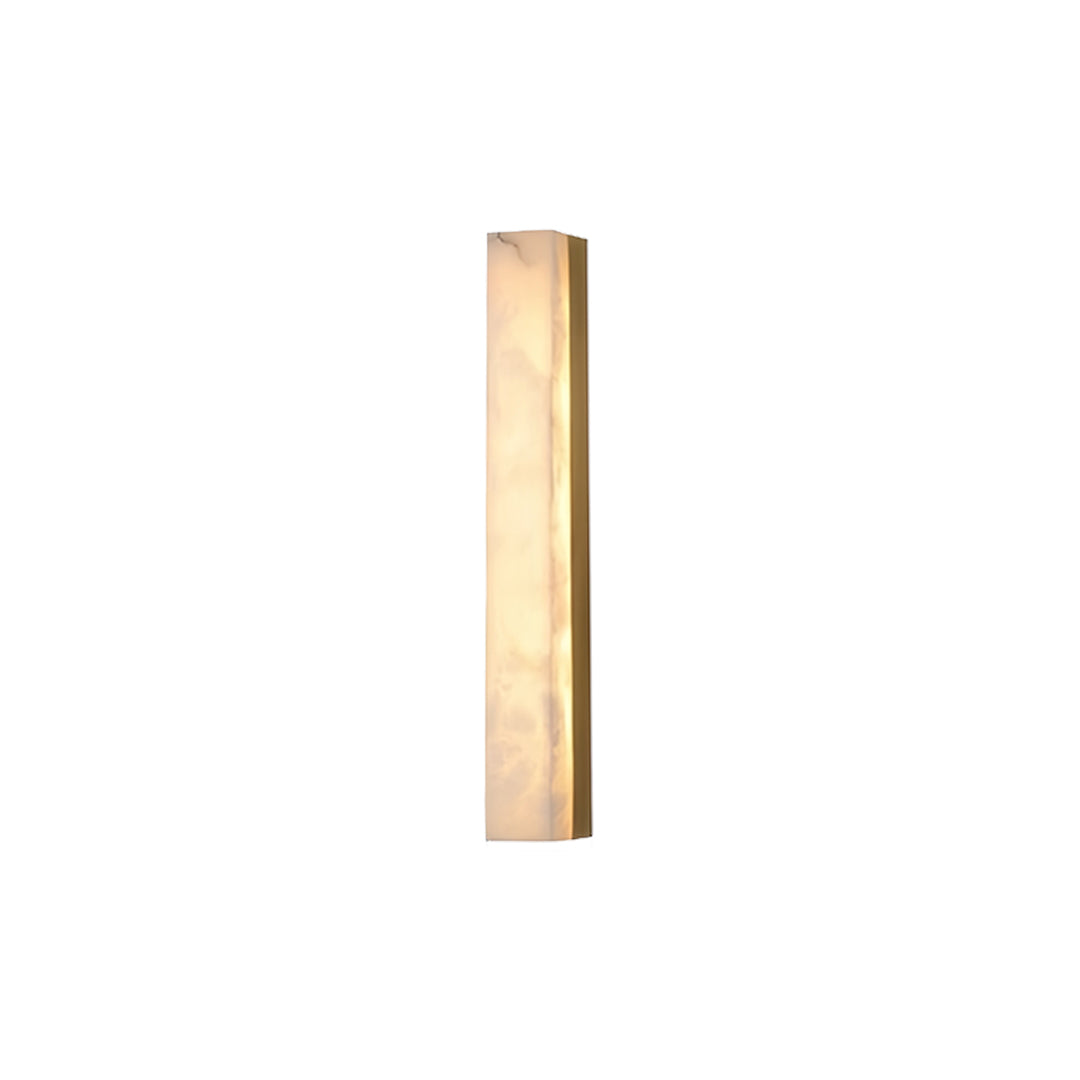 Modern Minimalist Linear Wall Sconce — Hammered Copper and Marble, LED, 3000K, 40cm–100cm