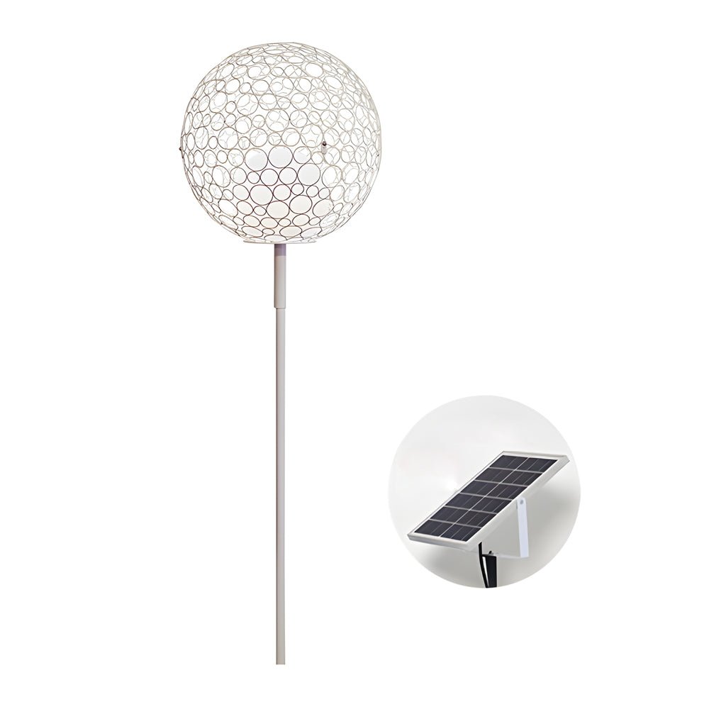 elegant dandelion sphere outdoor pole light led garden lighting