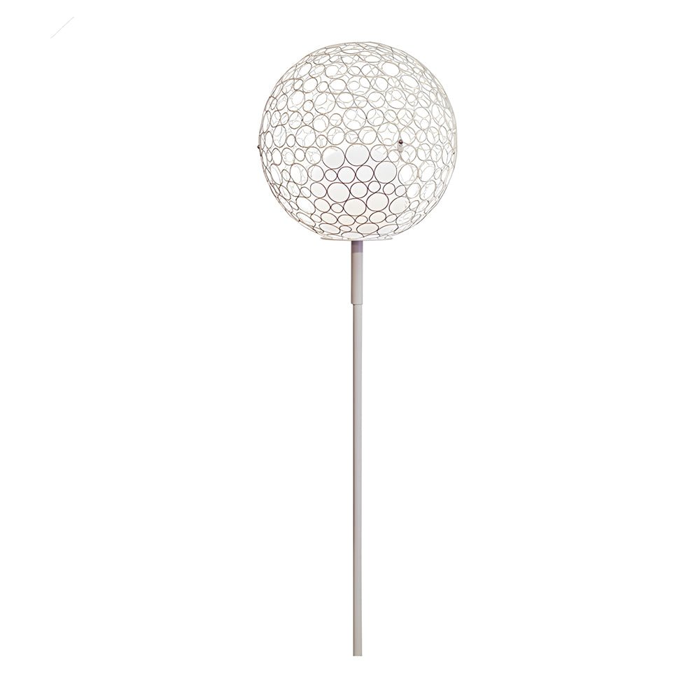 elegant dandelion sphere outdoor pole light led garden lighting
