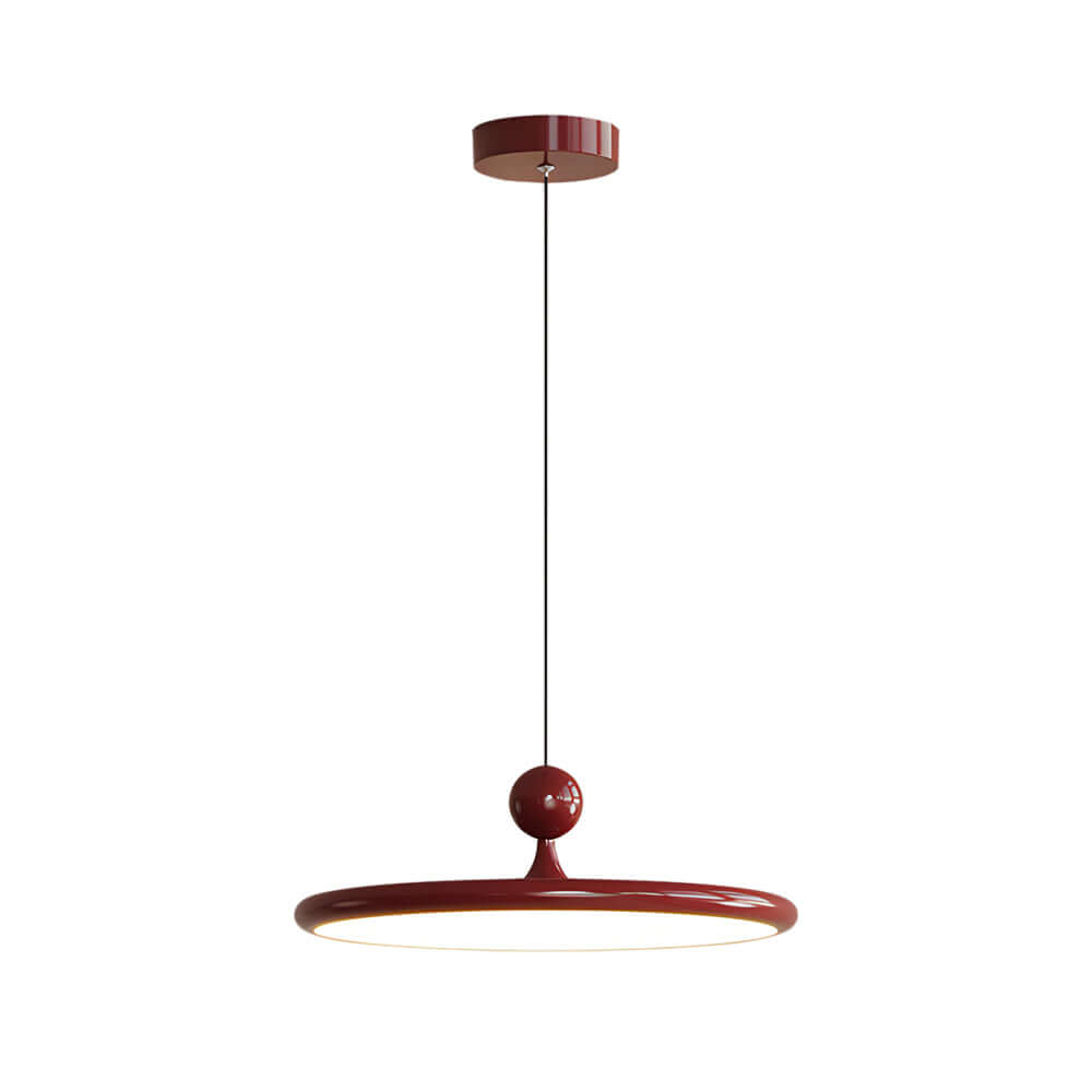 UFO Disc Pendant Light — Iron, Acrylic, 15.75" Wide, 3-Step Dimming (3000K/4500K/6000K), RA≥97