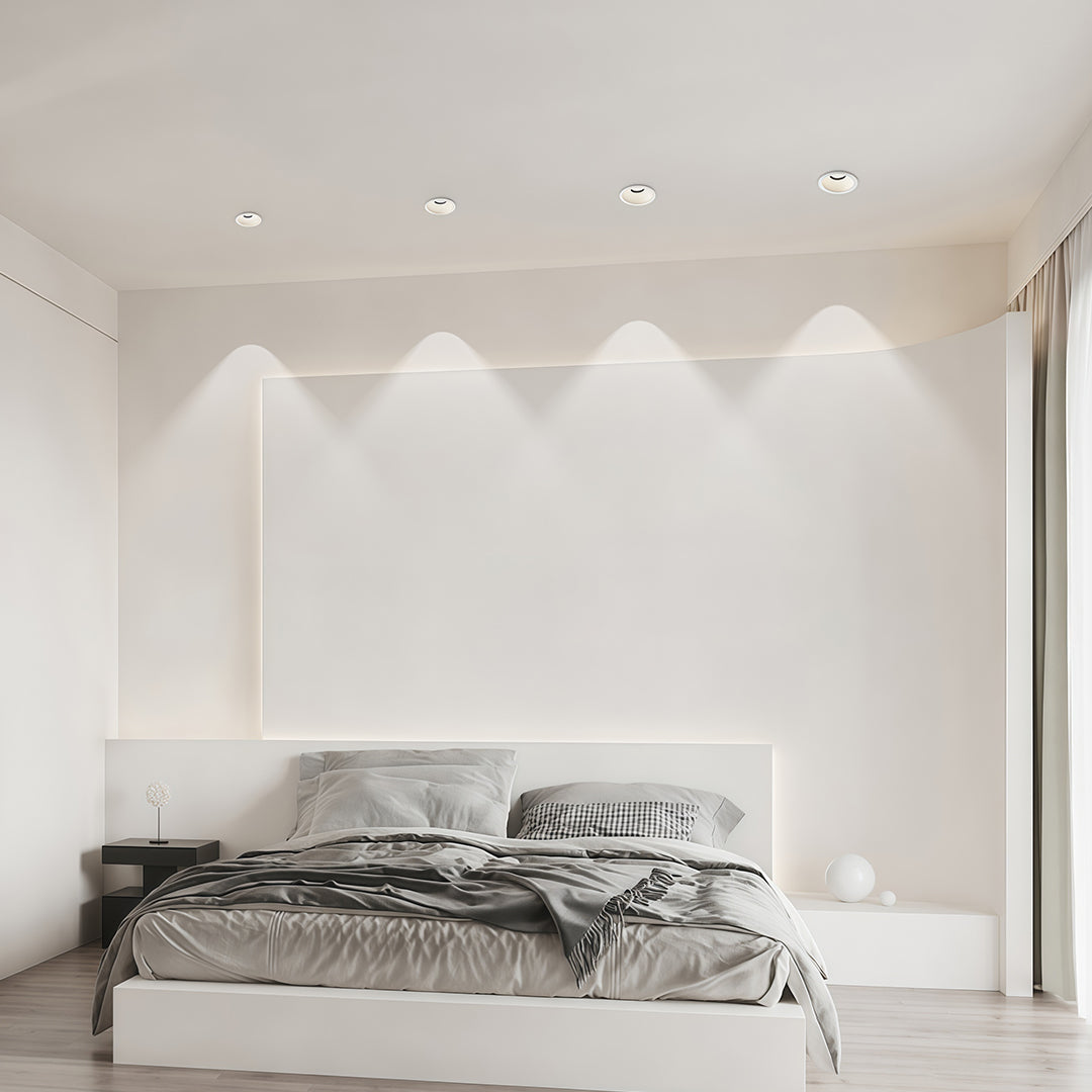 Deep Anti-Glare LED Recessed Spotlight — Die-Cast Aluminum, Ra98 CRI, 7W/10W/12W, 3000K/4000K/6000K, Black or White