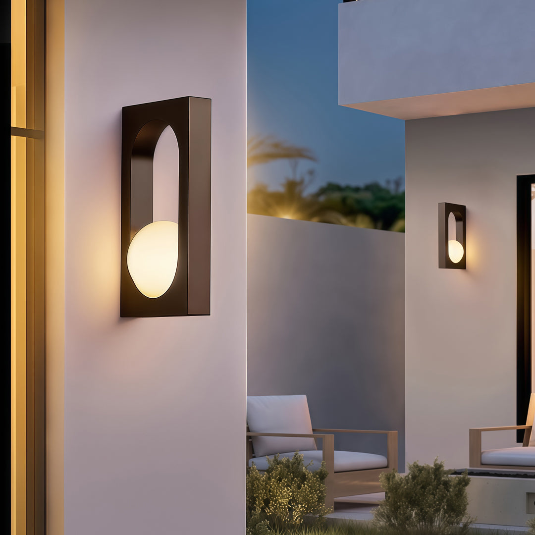 Industrial Retro Outdoor Wall Sconce — Stainless Steel, LED, 8W, IP65 Weatherproof, Black or Gold
