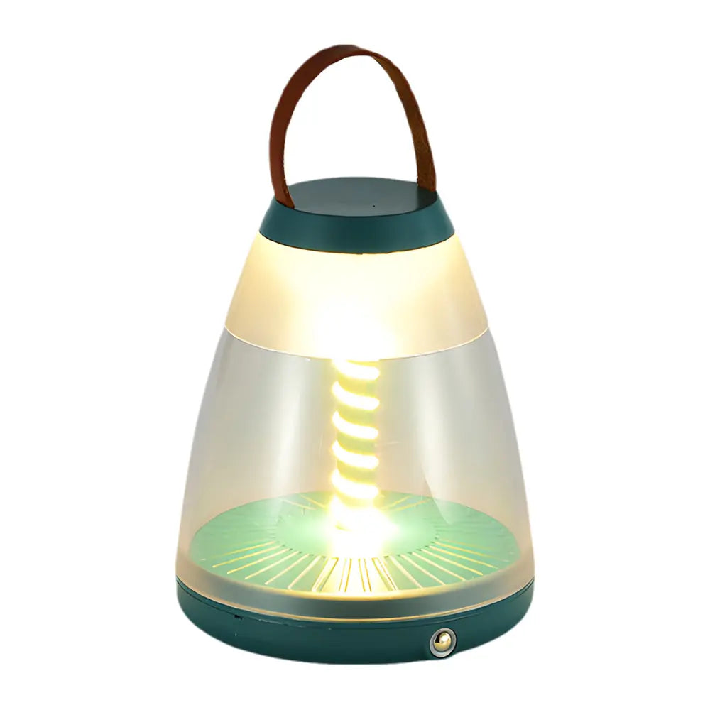 Spiral LED Portable Outdoor Table Lamp - Battery Powered and Easy to Carry Luxe