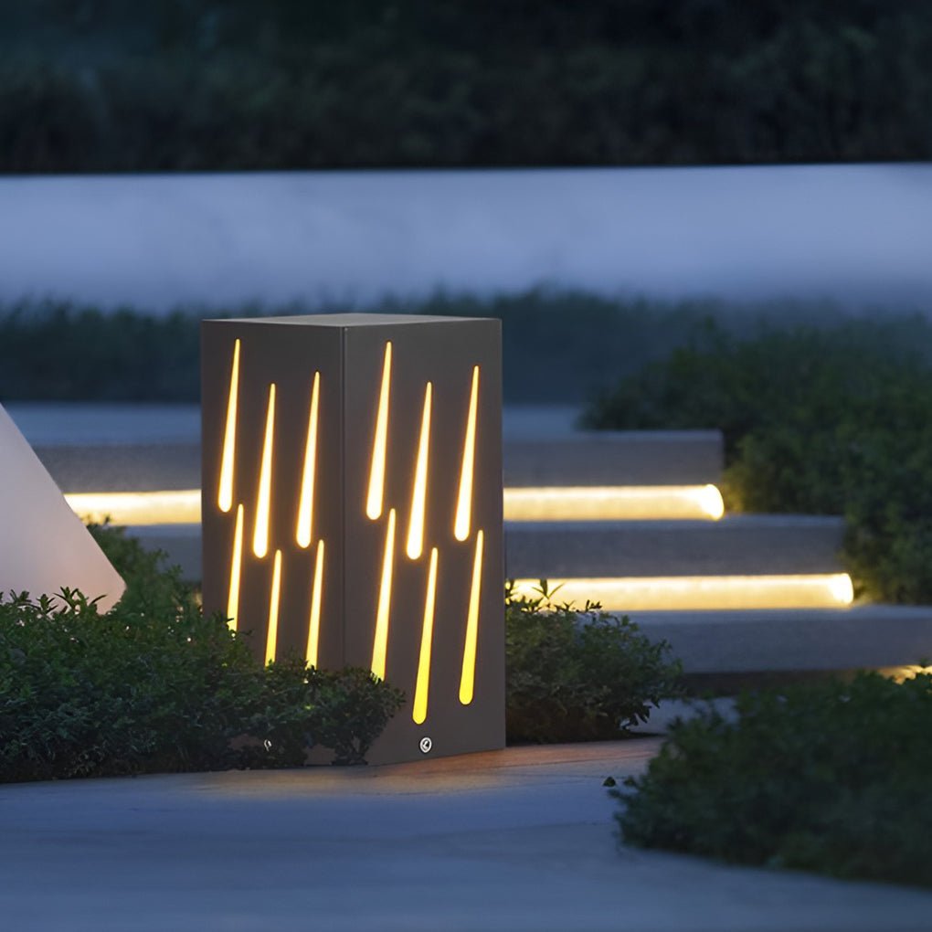 elegant outdoor decor led pathway lighting with meteor visual effect